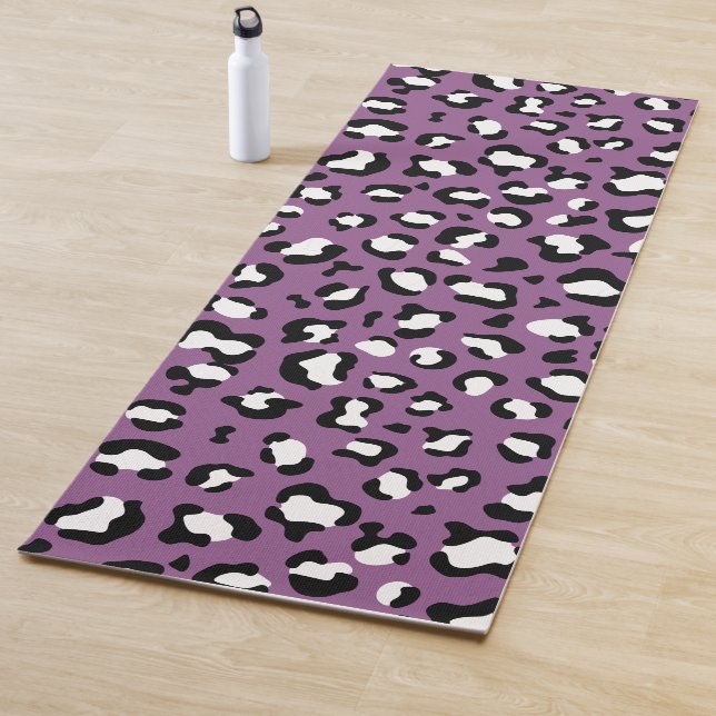 Leopardenmuster, Leoparden, Lila Leopard Yogamatte (Beispiel)