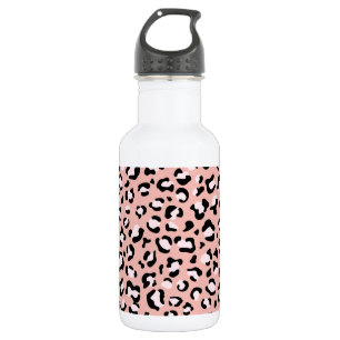 Leopardenmuster, Leopardenflecken, Rosa Leopard Edelstahlflasche