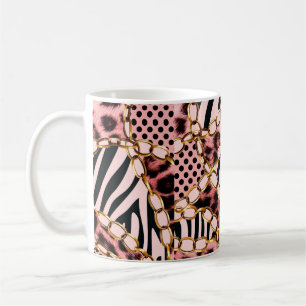 Leopardenmuster, Leopardrucke, Tierdruck, Kaffeetasse