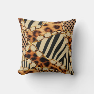 Leopardenmuster, Leopardrucke, Tierdruck, Kissen