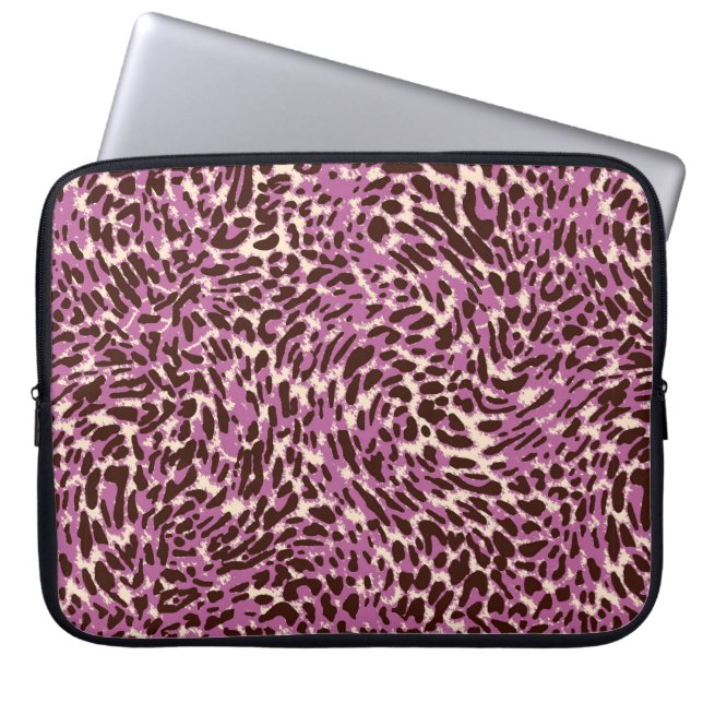 Leopardenmuster, Leopardrucke, Tierdruck,  Laptopschutzhülle (Vorderseite)