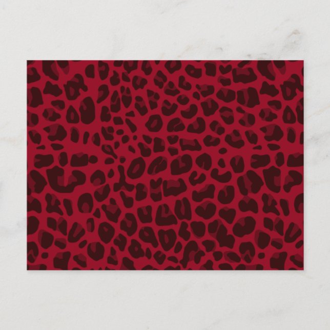 Leopardenmuster Postkarte (Vorderseite)