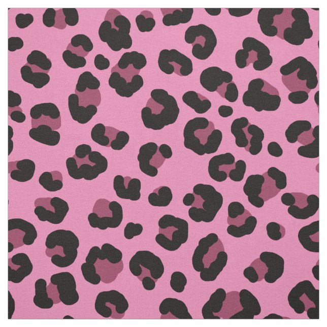 Leopardenmuster schwarz und rosa stoff (Muster)