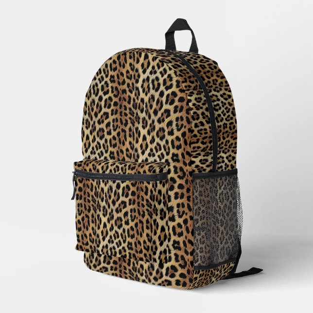 Leopardenmuster, Tiger, Leopardenhaut, Bedruckter Rucksack (Rückseitige Ecke Rechts)