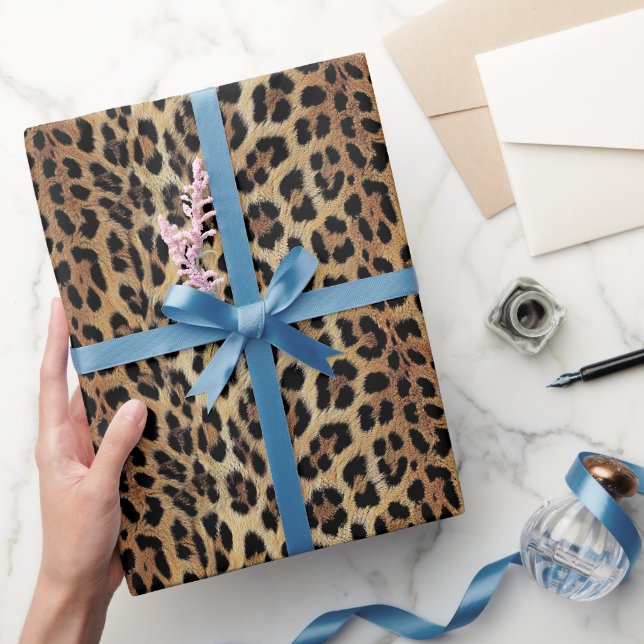 Leopardenmuster, Tiger, Leopardenhaut, Geschenkpapier (Schenken)