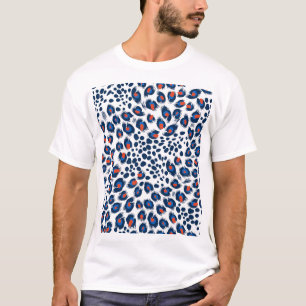 Leopardenmuster: vintage nahtloses Muster. T-Shirt