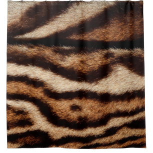 Leopardenpelz Duschvorhang