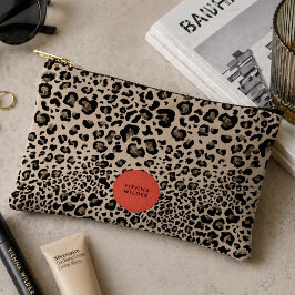 Leopardenprint-Accessoire-Tasche | Stilvolle Schmi Zubehörtasche