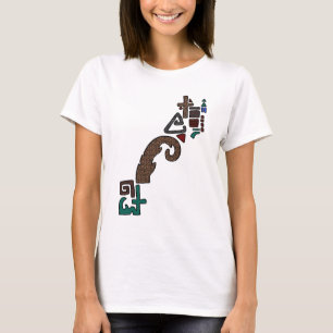 Leopardenprint Asymmetrisches Geometrisches Grafik T-Shirt