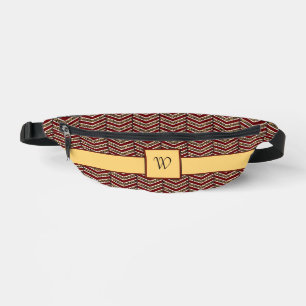 Leopardenprint Chevron Bauchtasche
