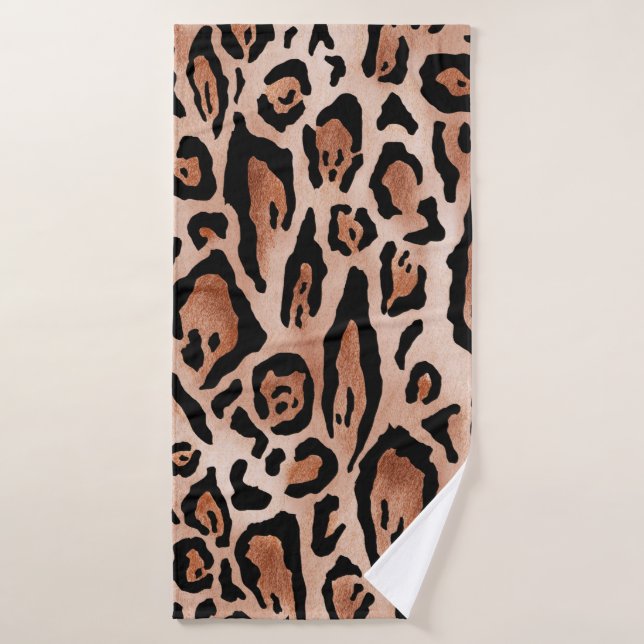 Leopardenprint-Muster Badehandtuch (Badehandtuch)