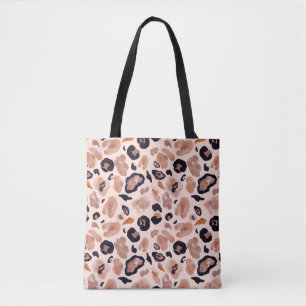 Leopardenprint, nahtlos, beige Hintergrund.