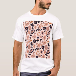 Leopardenprint, nahtlos, beige Hintergrund. T-Shirt