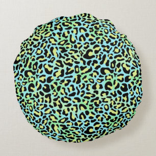 Leopardenprint-Rundkissen Rundes Kissen