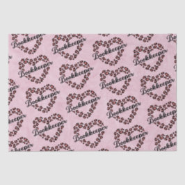 Leopardenrahmen für Buchhalter Rosa Seidenpapier