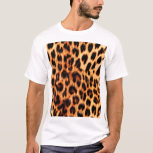 Leopardenstruktur, afrikanisches Tiermuster. T-Shirt