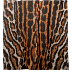 Leopardenstruktur Duschvorhang