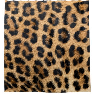 Leopardenstruktur Duschvorhang