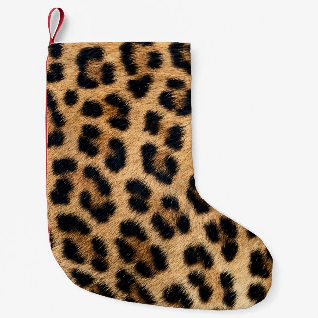 Leopardenstruktur Kleiner Weihnachtsstrumpf (Vorderseite)