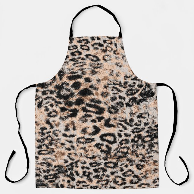 Leopardenstruktur, Leopardenmuster Schürze (Vorderseite)