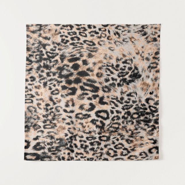 Leopardenstruktur, Leopardenmuster Wandteppich (Vorderseite)