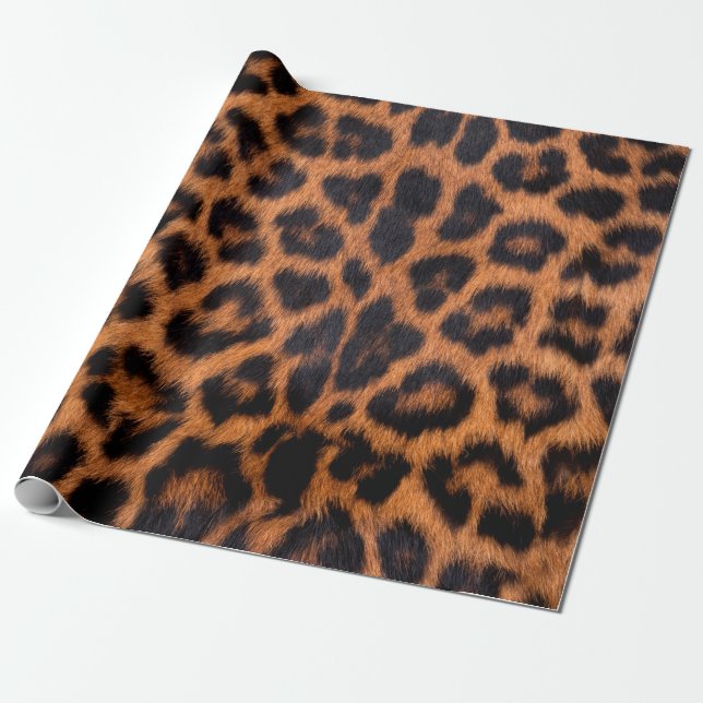 Leopardenstruktur: Naher Leopardenfleck Geschenkpapier (Ungerollt)