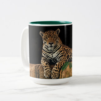Leopardentasse Zweifarbige Tasse