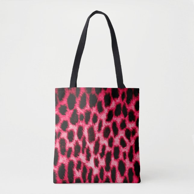Leopardentextur in Schwarz und Rot (Vorderseite)