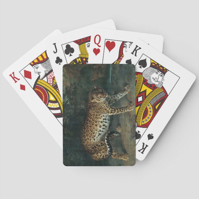 Leopardess (von Jean-Baptiste Oudry) Spielkarten (Rückseite)