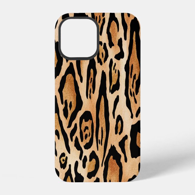 Leopardfell: Zeitloses nahtloses Muster iPhone Hülle (Rückseite)