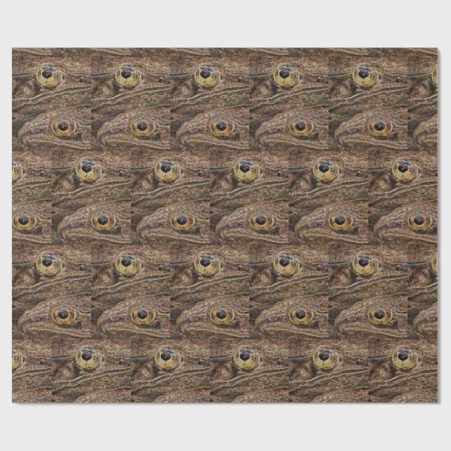 Leopardfrösche Wilde Kunst Geschenkpapier (Flach)