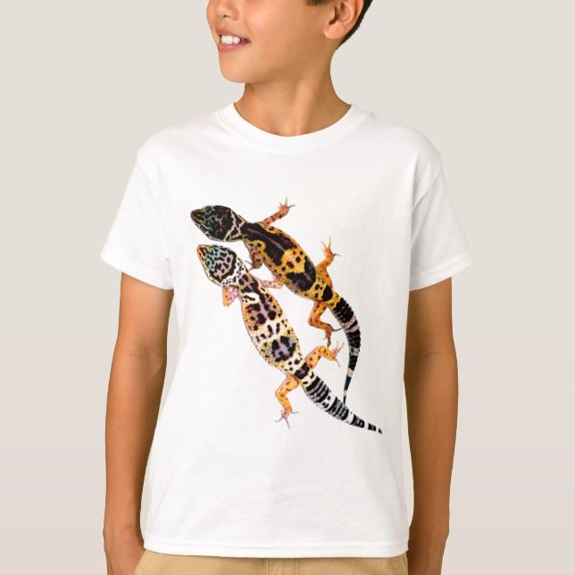 Leopardgecko Pärchen T-Shirt (Vorderseite)