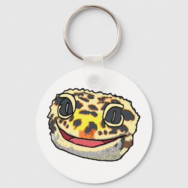 Leopardgecko Schlüsselanhänger (Vorderseite)