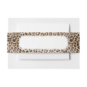 Leopardhaar Einladungsbanderole