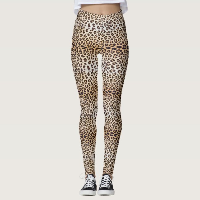 Leopardhaar Leggings (Vorderseite)