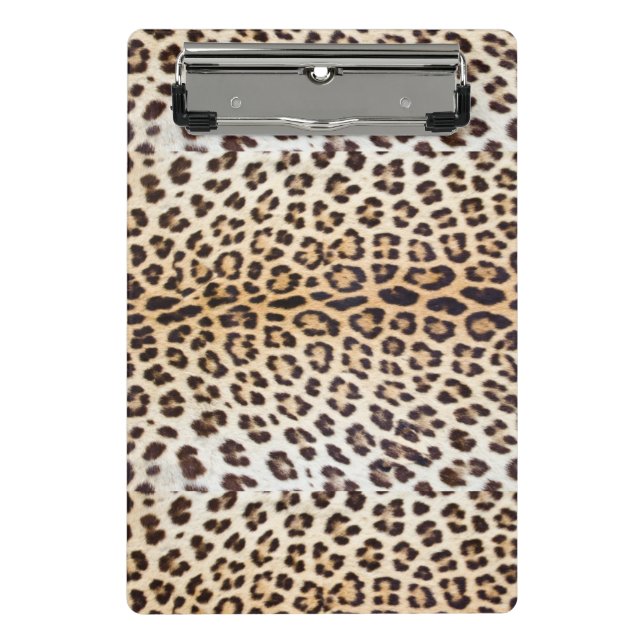 Leopardhaar Mini Klemmbrett (Vorderseite)