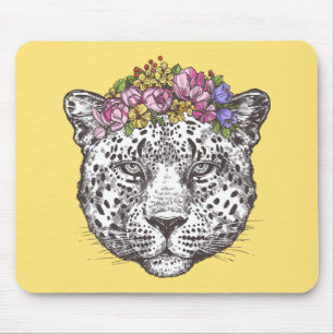 Leopardhippie-Chic Mousepad