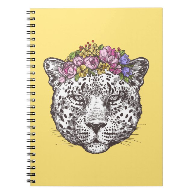 Leopardhippie-Chic Notizblock (Vorderseite)
