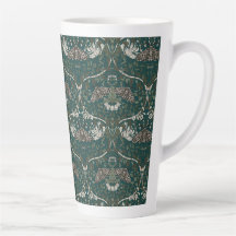 Leopardmotte und Heckenkirsche Botanisch Vintage
