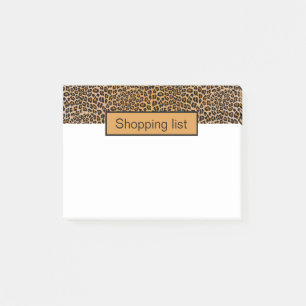 Leopardruck Post-it Klebezettel