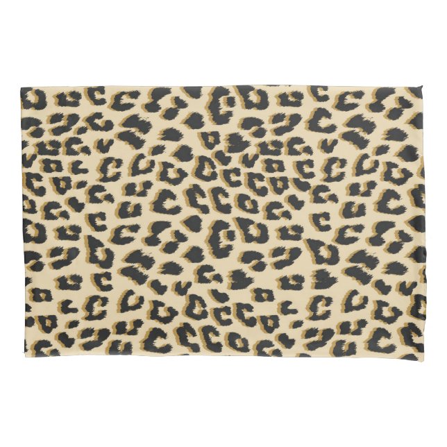 Leopardruckbraun Kissenbezug (Vorderseite)