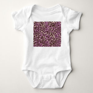 Leopardrucke, klassisches Tiermuster. Baby Strampler