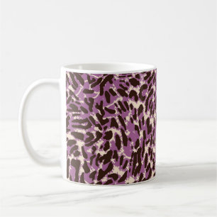 Leopardrucke, klassisches Tiermuster. Kaffeetasse