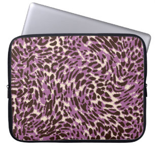 Leopardrucke, klassisches Tiermuster. Laptopschutzhülle