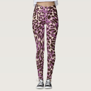 Leopardrucke, klassisches Tiermuster. Leggings
