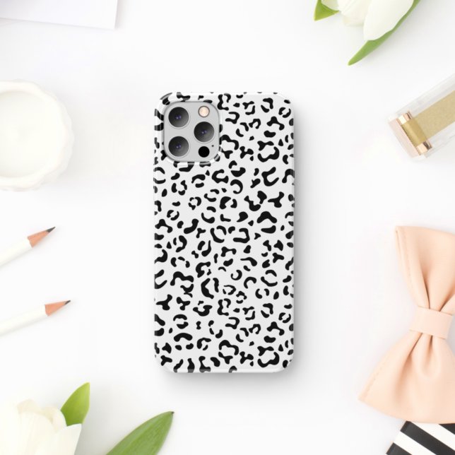 Leopardrucke, Leoparden, Schwarz und Weiß Case-Mate iPhone Hülle (Von Creator hochgeladen)