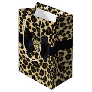 Leopardrucke Mittlere Geschenktüte