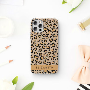 Leopardrucke, Spots, Braunleopard, Ihr Name Case-Mate iPhone Hülle