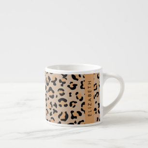 Leopardrucke, Spots, Braunleopard, Ihr Name Espressotasse