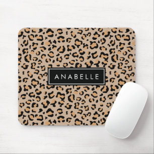 Leopardrucke, Spots, Braunleopard, Ihr Name Mousepad
